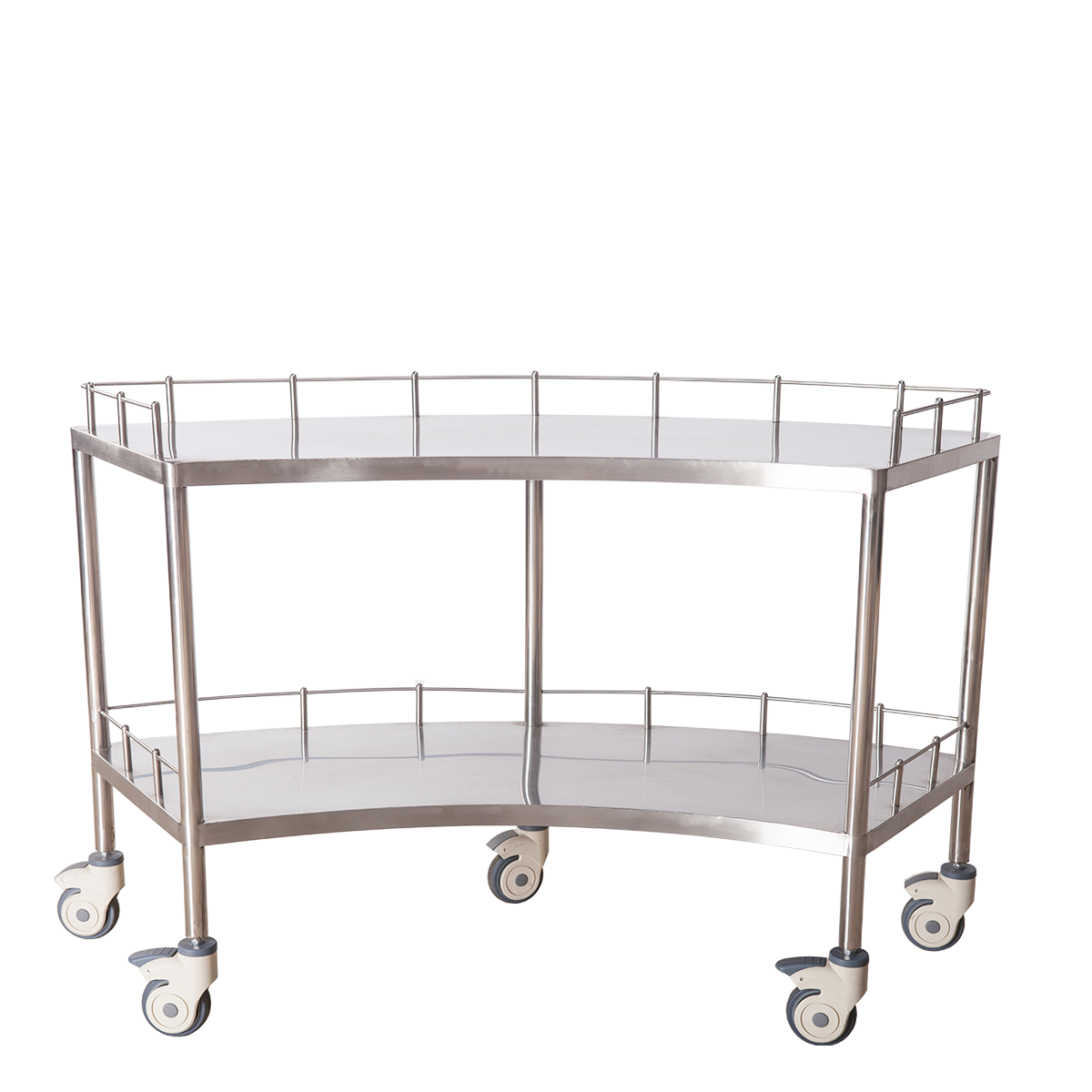 Stainless Steel Fan-Shaped Instrument Table AB14