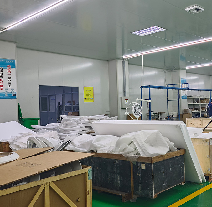 Quality testing and inspection area