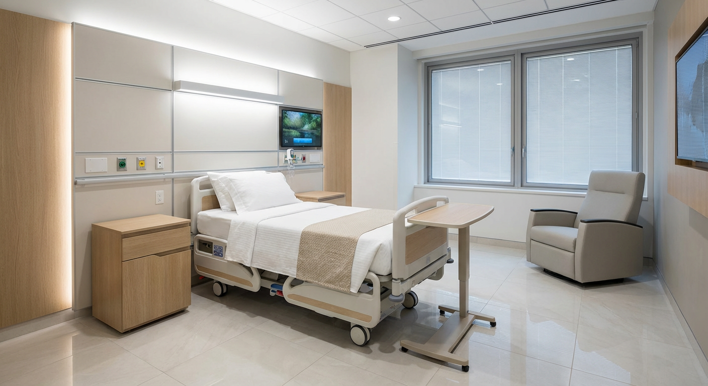 Ward and inpatient room solutions: electric hospital beds, manual beds, medical carts