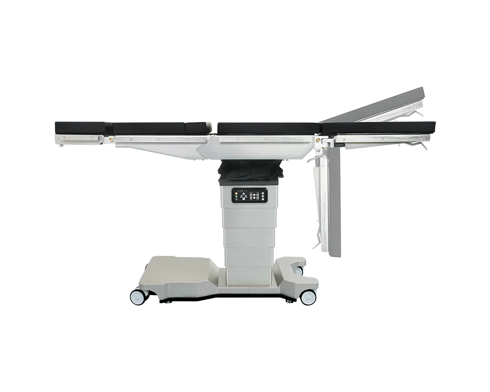 X-ray Compatible Electric Hydraulic Operating Table with Large Wheels and High Load Capacity