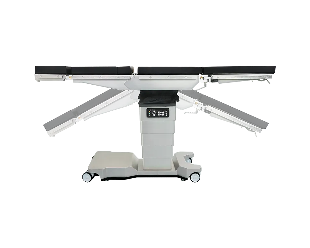 X-ray Compatible Electric Hydraulic Operating Table with Large Wheels and High Load Capacity