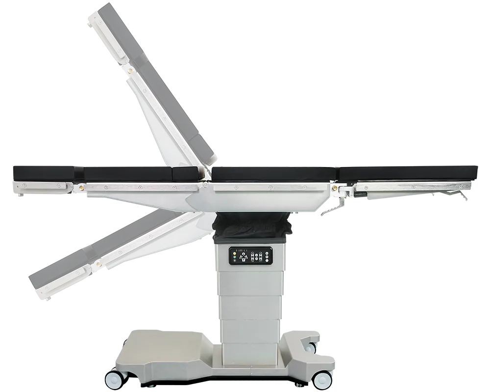 X-ray Compatible Electric Hydraulic Operating Table with Large Wheels and High Load Capacity