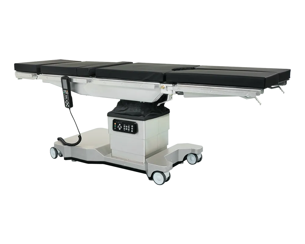 X-ray Compatible Electric Hydraulic Operating Table with Large Wheels and High Load Capacity