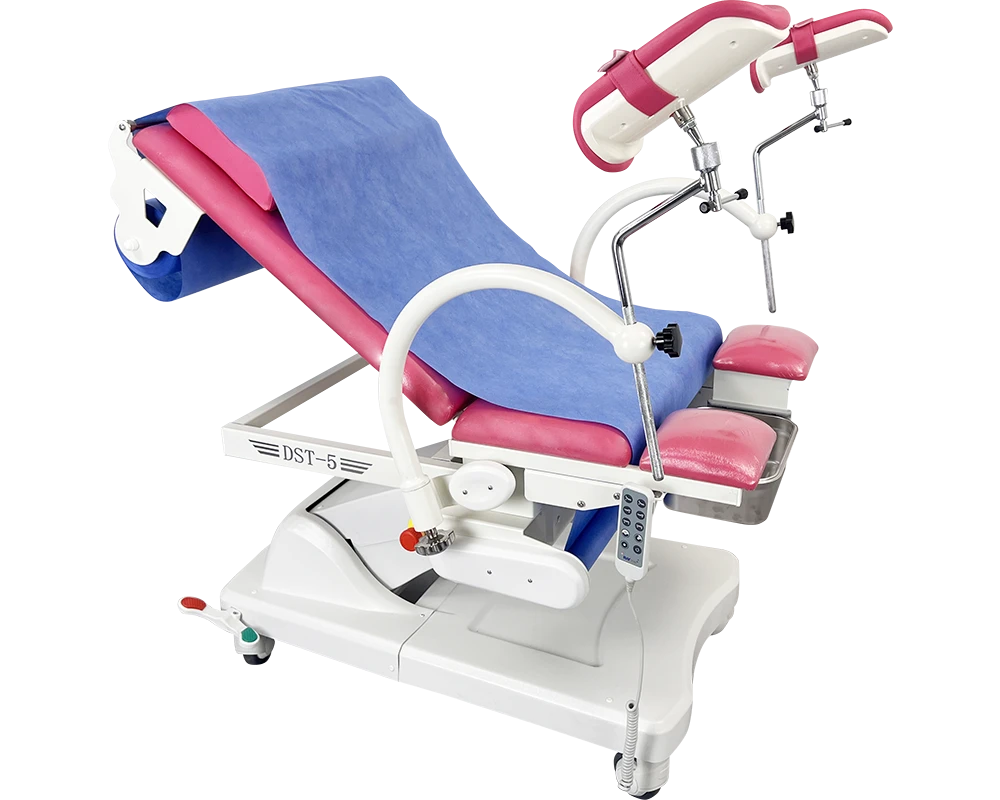 Hand-Crank Adjustable Electric Gynecological Operating Table with A3 Steel Welding