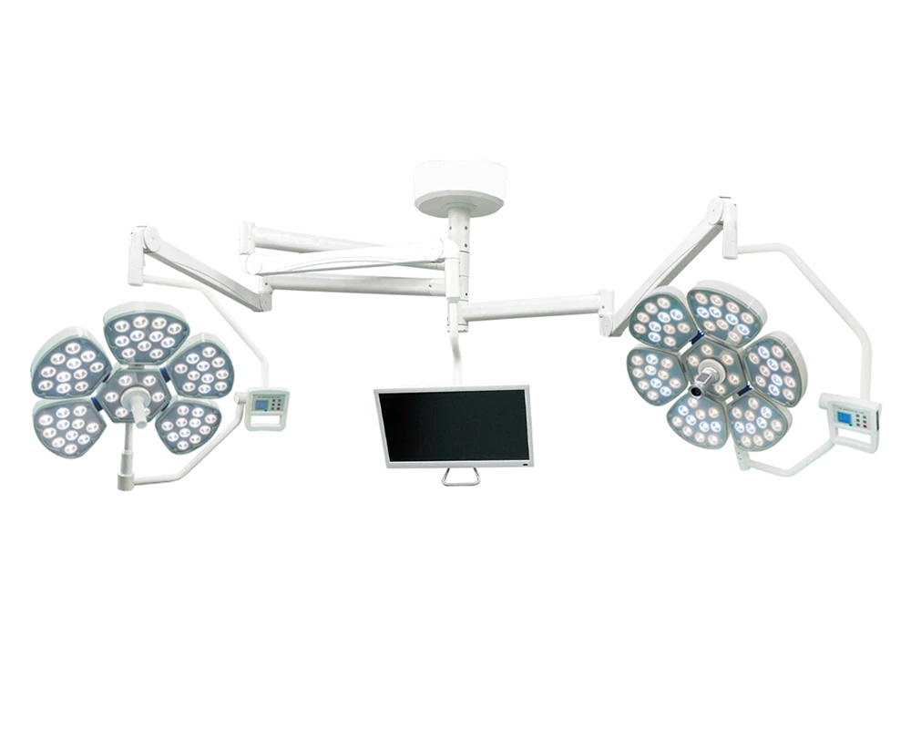 Double-Ended Petal-Shaped LED Surgical Light with Recording &amp; Display Camera