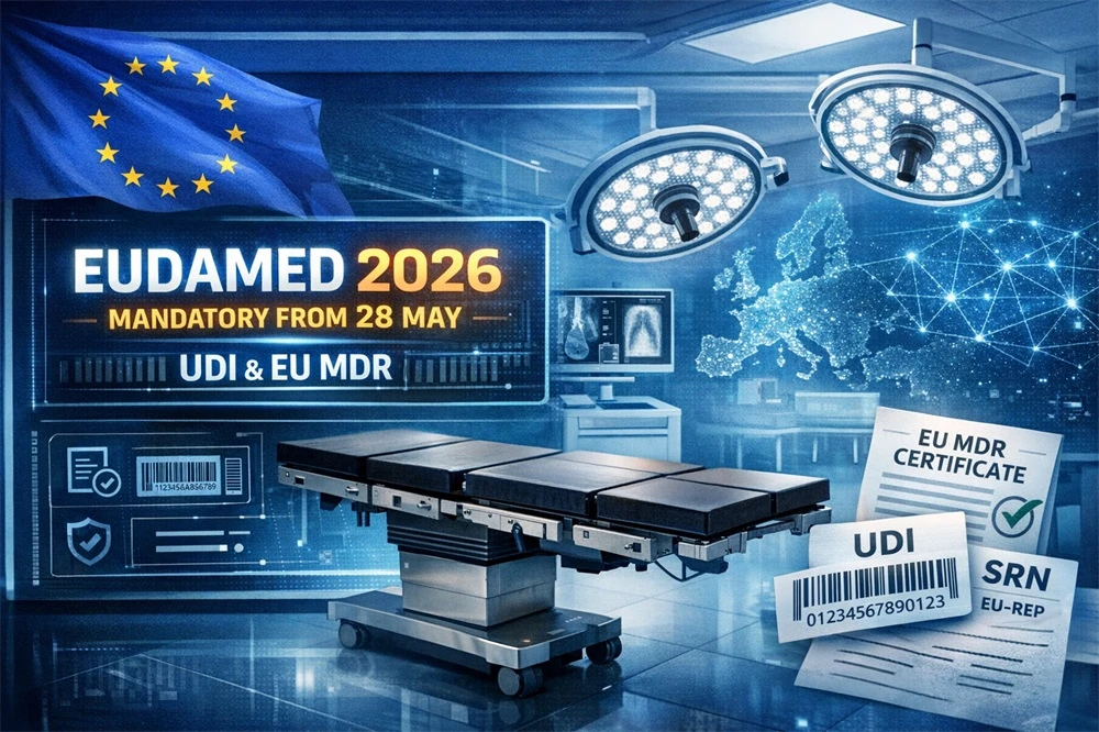 EUDAMED Goes Mandatory on 28 May 2026: What It Means for Operating Tables, UDI, and EU MDR Readiness - industry news